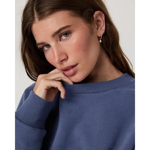 Vuori Restore Oversized Crew 2.0 French Blue Size Extra Small New With Tags - Picture 3 of 9